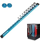 PINOZE 1/4" Magnetic Socket Holder Organizer - Aluminum Alloy Socket Rail Tray for Tool Box Drawe...
