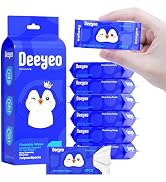 Deeyeo On-the-Go Flushable Wipes, Unscented & Hypoallergenic | 99% EDI Purified Water Wipes for S...