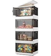 Vivihomety 8.4 Gal Storage Bins with Lids, Large Plastic Storage Bins Closet Organizers and Stora...