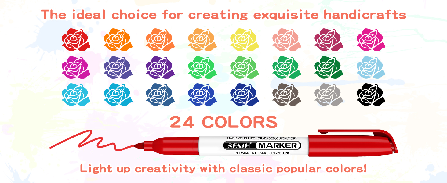 Colors Permanent Markers