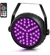 Battery Strobe Lights Halloween 2Pack - Rechargeable Party Light Sound Activated, Wireless Strobe...
