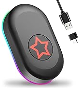 CHOKMAX Mouse Jiggler, Newest Undetectable Mouse Mover Shaker Wiggler with Switchable RGB Lights ...