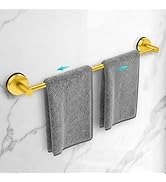 Adjustable Suction Cup Towel Bar for Bathroom Wall,14.6Inch~24 Inch Towel Racks for Bathroom,Stai...