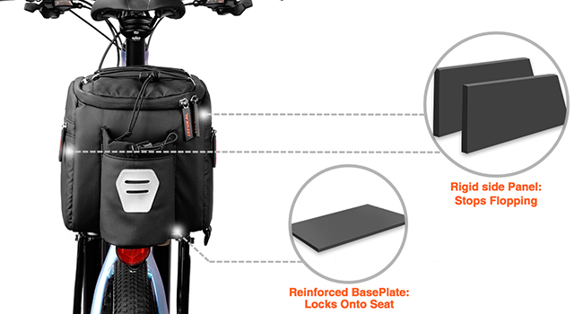 supportive bike rack bag