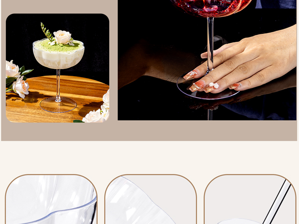 plastic Cocktail glasses