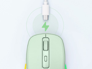green rechargeable mouse