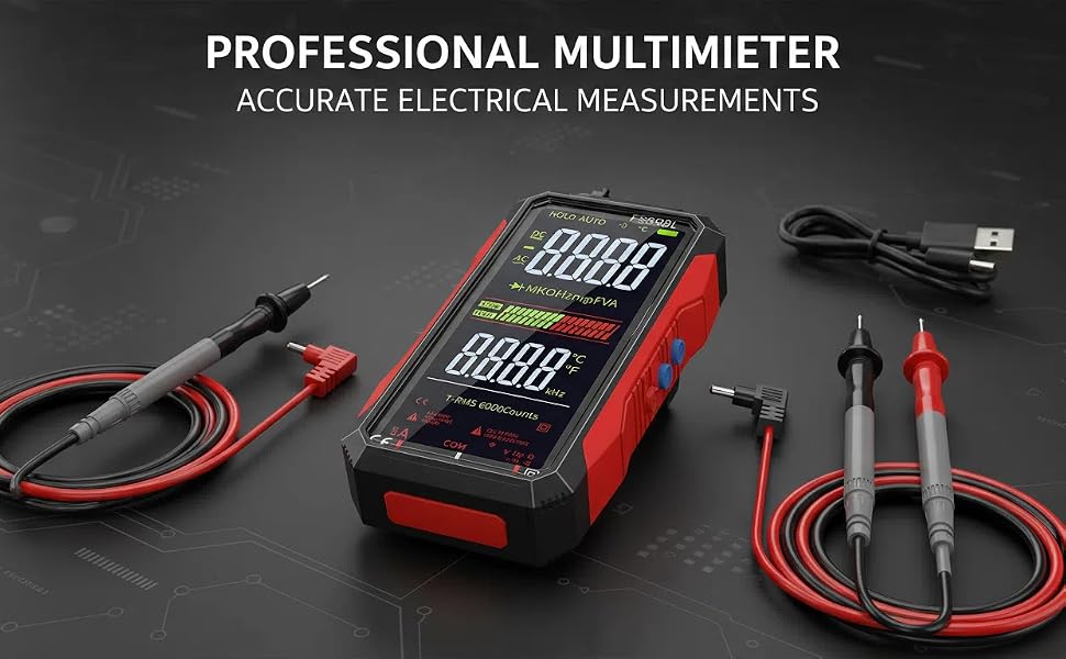 usb rechargeable digital multimeter