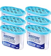 VEVOR Moisture Absorber Boxes, 10.8 oz Humidity Absorber Boxes(6 Packs), Fragrance Free Dehumidif...