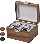 Exper City Watch Box, Watch Travel Case for Men, Wood Watch Organizer for Woman, Portable Protect...