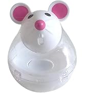 Rosojodg Beige Interactive Cat Toy, Mouse Shape Treat Dispenser, Food Storage Holder for Indoor C...
