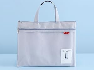 Gray Mesh Zipper Pouch