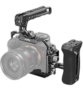 SmallRig A7R V / A7 IV / A7S III Cage with Top Handle, Side Handgrip and Clamp for HDMI Cable, Ad...