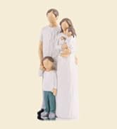 XMGZQ Family of 4 Figurines Father Mother Daughter Son Figurine, Sentimental Gifts for Family, Mo...