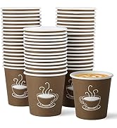 TV TOPVALUE 600 Pack 4 oz Paper Cups, Small Disposable Coffee Cups, Paper Espresso Cups, Hot/Cold...