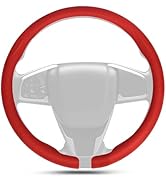 Hiseanllo Nappa Leather Steering Wheel Cover – Ultra-Thin, Breathable & Non-Slip Micro-Perforated...