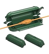 BN-LINK Outdoor Extension Cord Safety Cover, Weather Resistant Seal Housing with 4 Latches, Fits ...