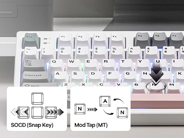 EPOMAKER TH87 Wireless Mechanical Keyboard with 10000mAh Battery