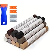 Oriflame Wood Furniture Filler Sticks: 12-Color Wood Repair Wax Crayons with Scraper for Scratche...