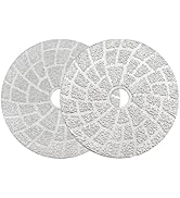 SHDIATOOL 4 Inch Diamond Grinding Pads for Concrete Granite Marble Stone Set of 2 Pieces Dry Wet ...