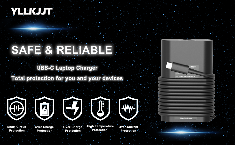 65W USB-C Charger for Dell Laptop