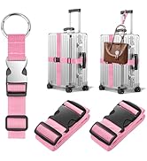 BILIONE 2Pcs Luggage Straps for Suitcases with Add A Bag Strap, 75