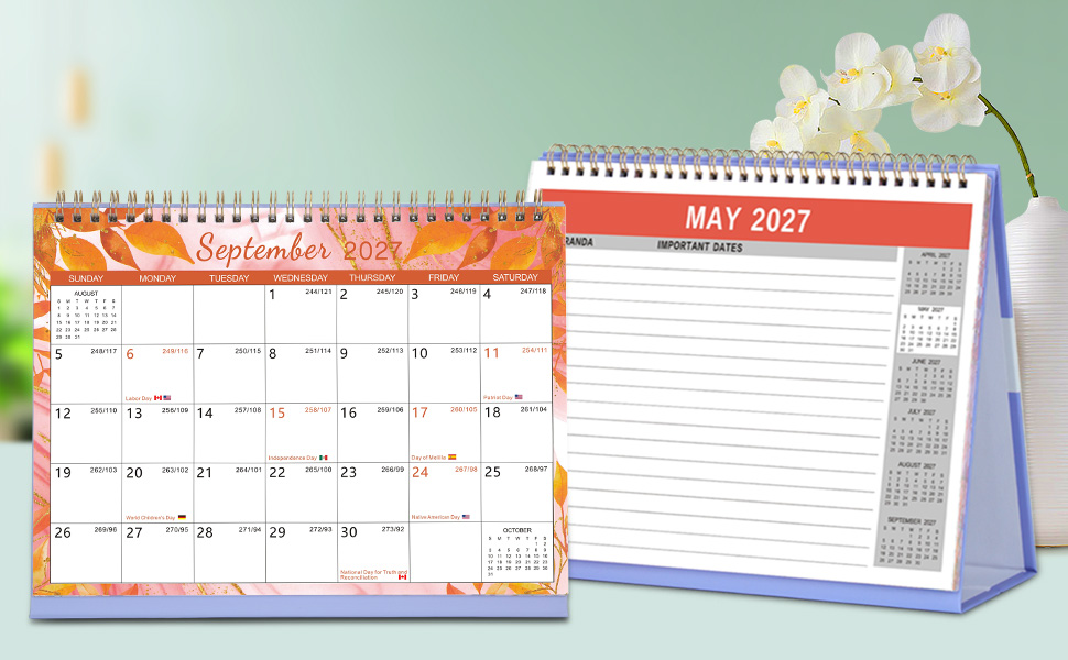 2026 desk flip calendar