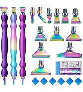 Tolcuez Diamond Art Pens, 21Pcs Diamond Painting Pen Kit,Painting Tools with Stainless Steel & Co...