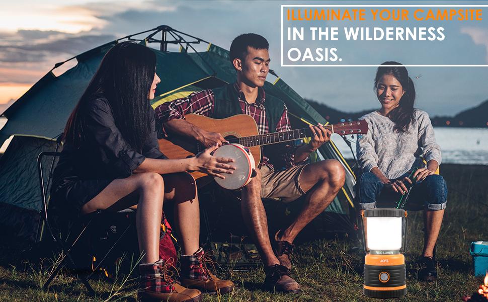 ILLUMINATE YOUR CAMPSITE IN THE WILDERNESS OASIS.