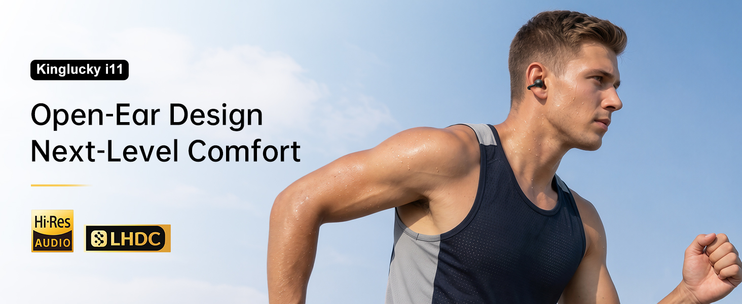 Open Ear Earbuds Clip-On Earbuds Comfortable Secure Fit
