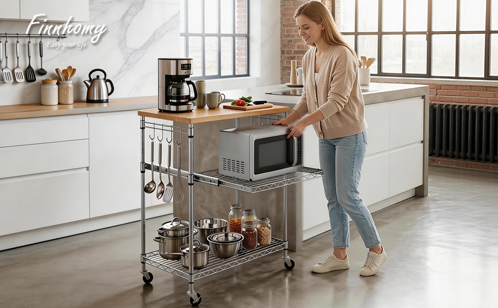 microwave cart