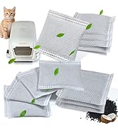 NewKe 12 Pack Odor Remover Refills for Hooded Cat Litter Box, Activated Charcoal Filters Replacem...