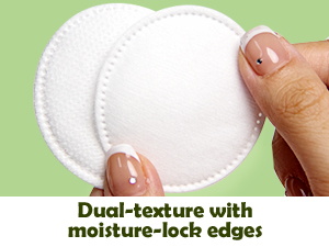 dual-texture cotton pads