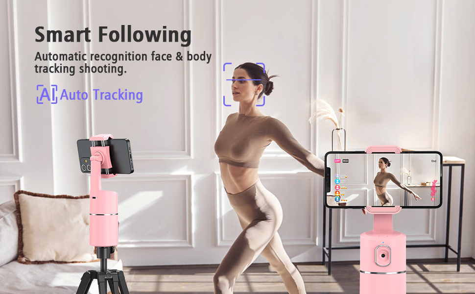 face tracking phone holder