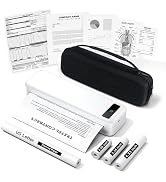 Portable Printers Wireless for Travel, A285M Bluetooth Inkless Thermal Printer, Support 8.5" X 11...