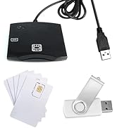 Smart SIM Card Reader Writer: EMV Chip Reader Writer Programmer with 5pc Blank Programable LTE US...