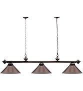 GSE Pool Table Light, Billiards Table Light for 7ft/8ft Pool Tables, Hanging Billiard Lighting wi...