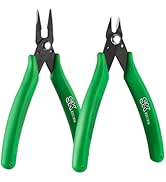 SK 2-Piece Shear-Cutter Pliers Set, 5-Inch Mini Flush Cutter & 5.5-Inch Mini Needle Nose Pliers, ...