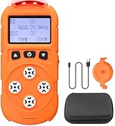 Proster 4-in-1 Gas Detector for H2S CO LEL O2 - with Real-Time Monitoring, Explosion-Proof Design...