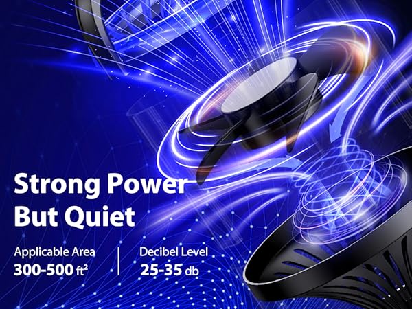 Strong power but quiet insect traps