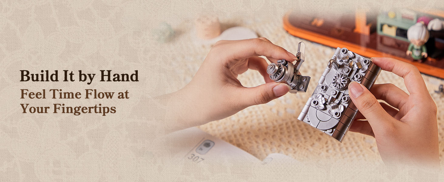 Vintage Hand Crank Sewing Building set