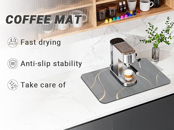 coffee bar mat spill mat coffee bar mats for countertop coffee bar mat 20 x 12 coffee bar things