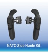 Nitze Side Handle Kit with 1/4" Screw and Retractable Locating Pins, 360° Adjustable Left and Rig...