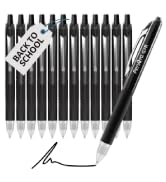 black gel ink pen