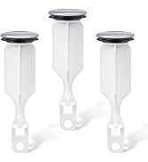 Enhon 2 Hole Pop Up Stoppers, Chrome Bathroom Sink Stopper fits Most Pop Up Drain Design, 4-1/2 I...