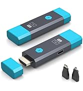 YAOELHUI 328FT/100M Wireless HDMI Transmitter and Receiver Portable 2.4G+5.8G Plug & Play Support...