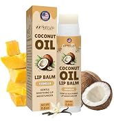 Coconut Lip Balm – Hydrating Lip Balm for Dry Cracked Lips – Natural Chapstick with Coconut Oil &...