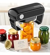 Effortless Electric Jar Opener Easy Opens Twist-Lid, One Handed Automatic Jar Opener for Weak Han...