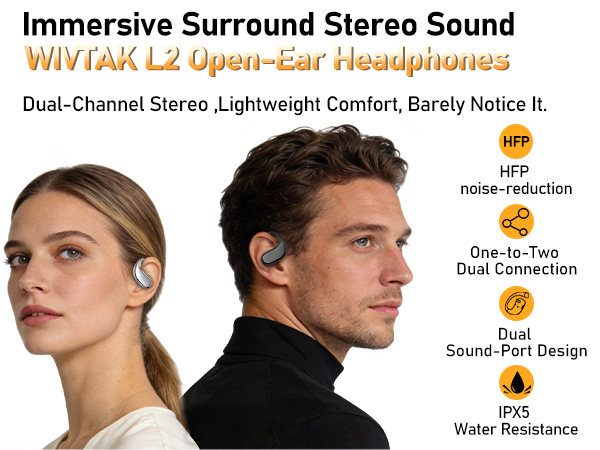 WIVTAK Open Ear Headphones
