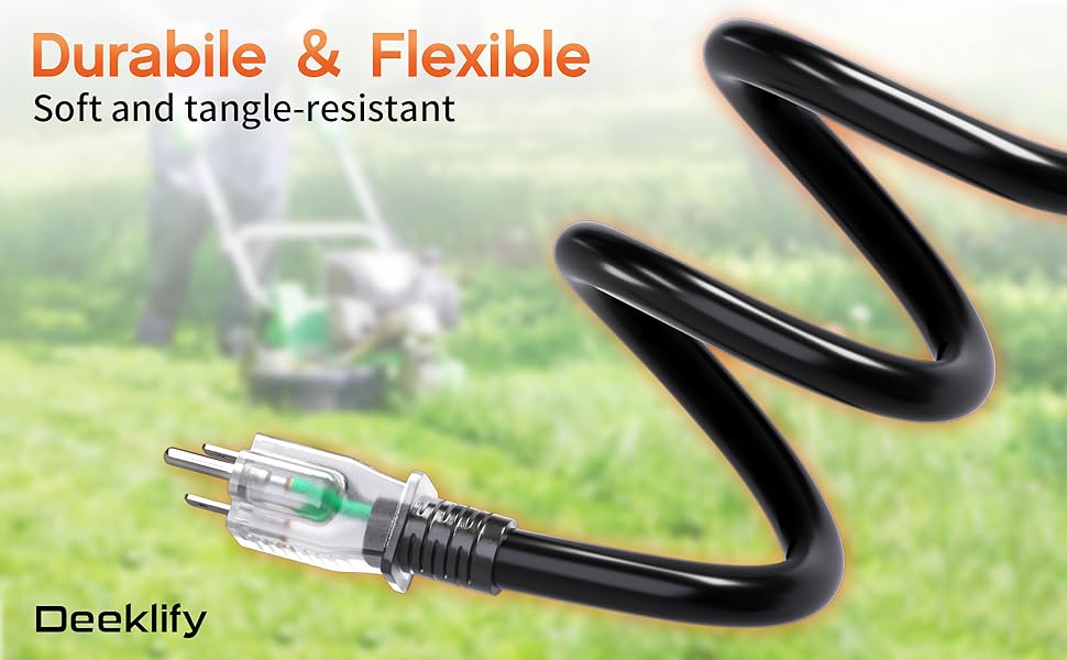 black extension cord