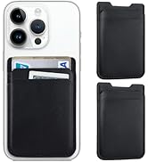 Fulgamo 2Pack Phone Wallet Stick on, Card Holder for Back of Phone Case, Leather Credit Card Hold...